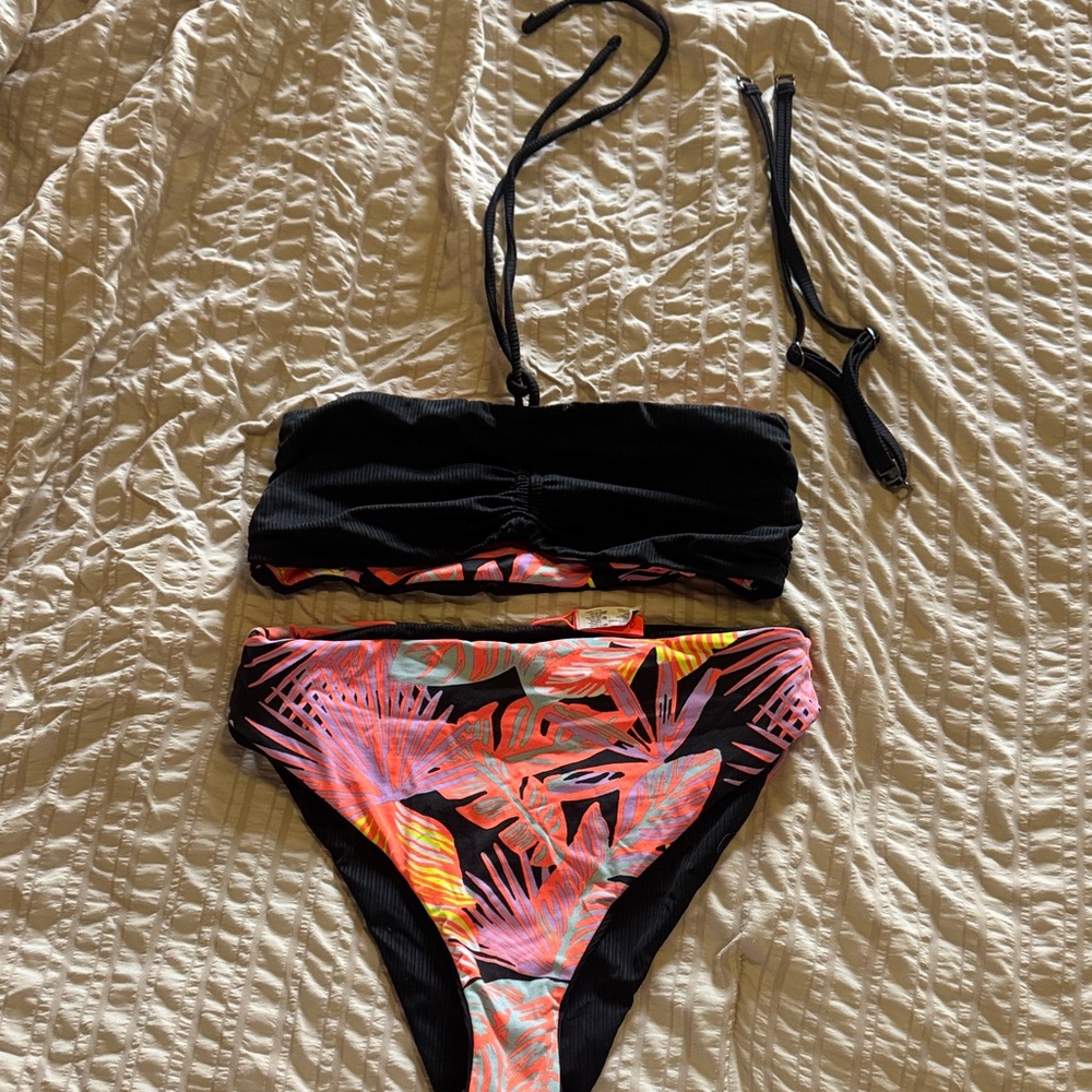 Maaji Black and Multicolor Bikini